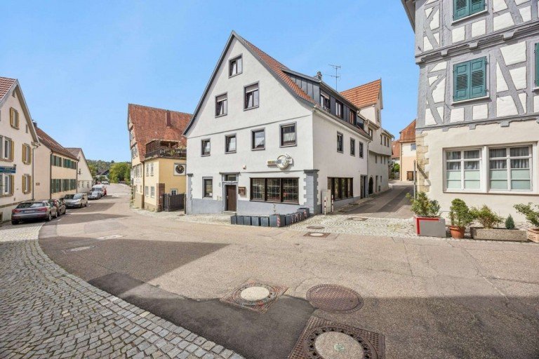 Au�enansicht Vaihingen an der Enz Wohn- / Gesch�ftshaus Wohn- und Gesch�ftshaus mit 3 Wohnungen und Gewerbefl�che in zentraler Lage