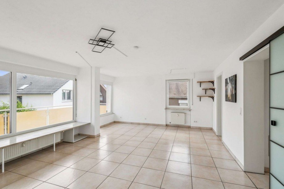Wohnzimmer Etagenwohnung Freiberg am Neckar