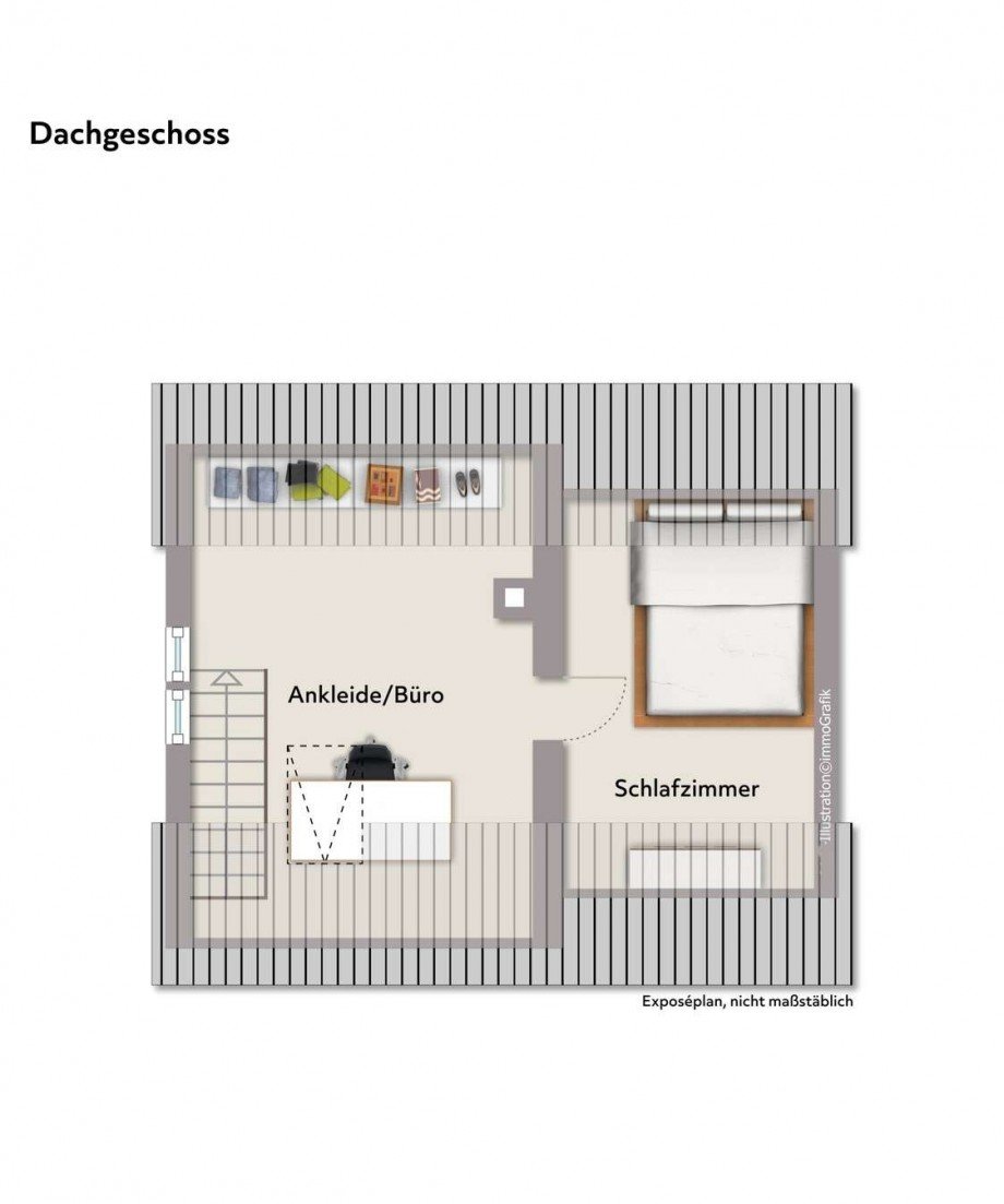 Grundriss DG Doppelhaush�lfte Tamm