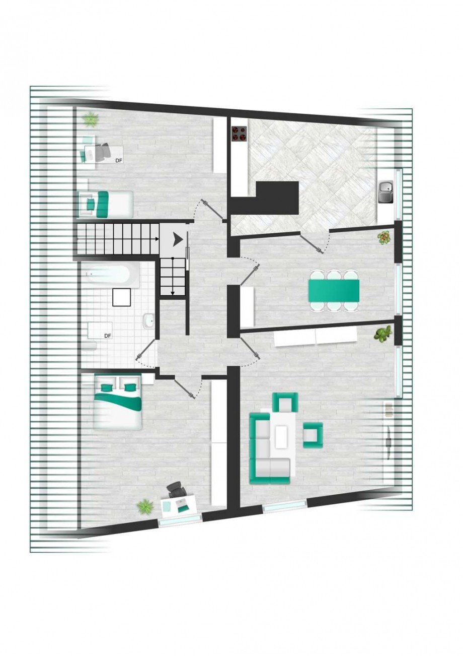 Grundriss DG Mehrfamilienhaus Vaihingen an der Enz