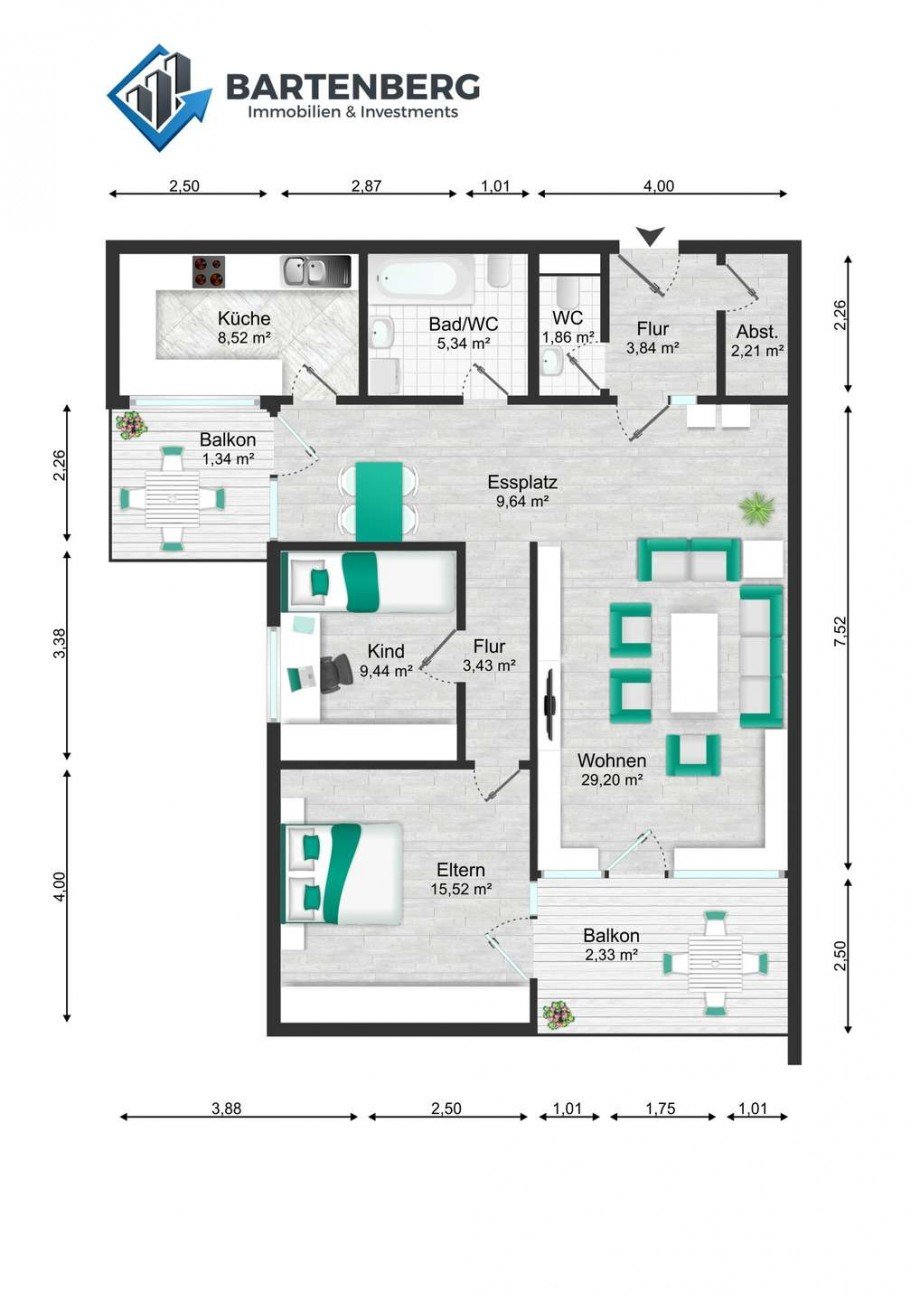 Grundriss Wohnung M�hlacker